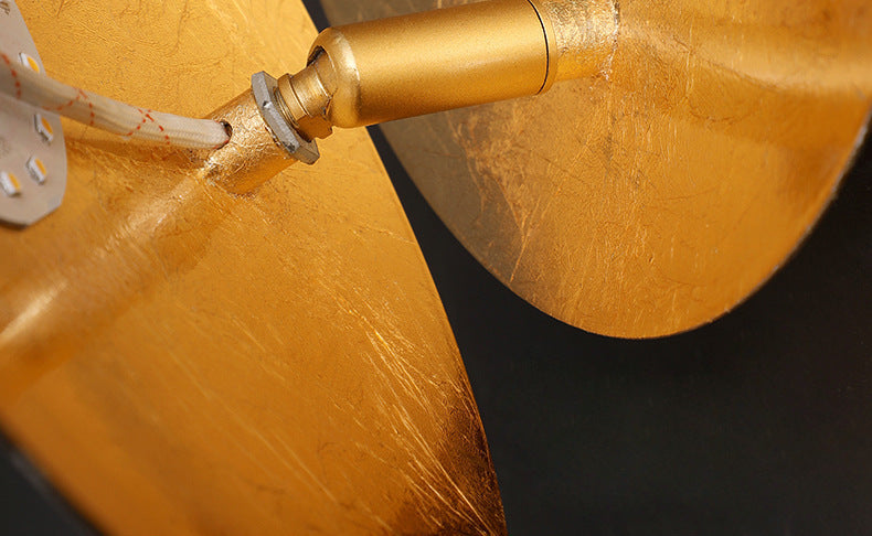 Goud ijzeren Luna wandlamp - 200MWL