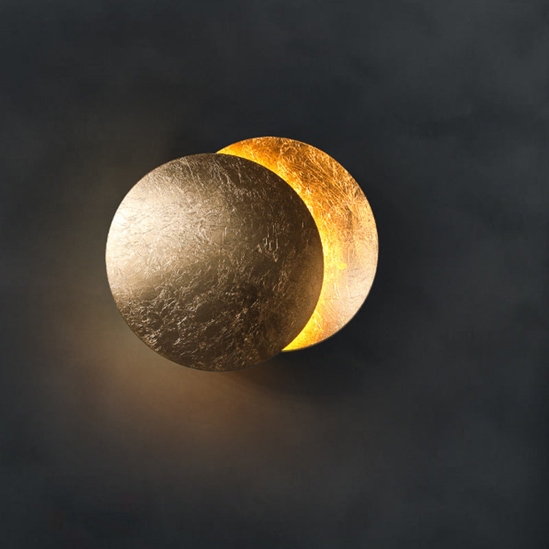 Goud ijzeren Luna wandlamp - 200MWL