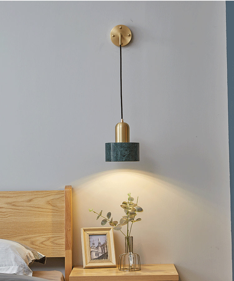 Marmeren Messing Wandlamp - 205MWL
