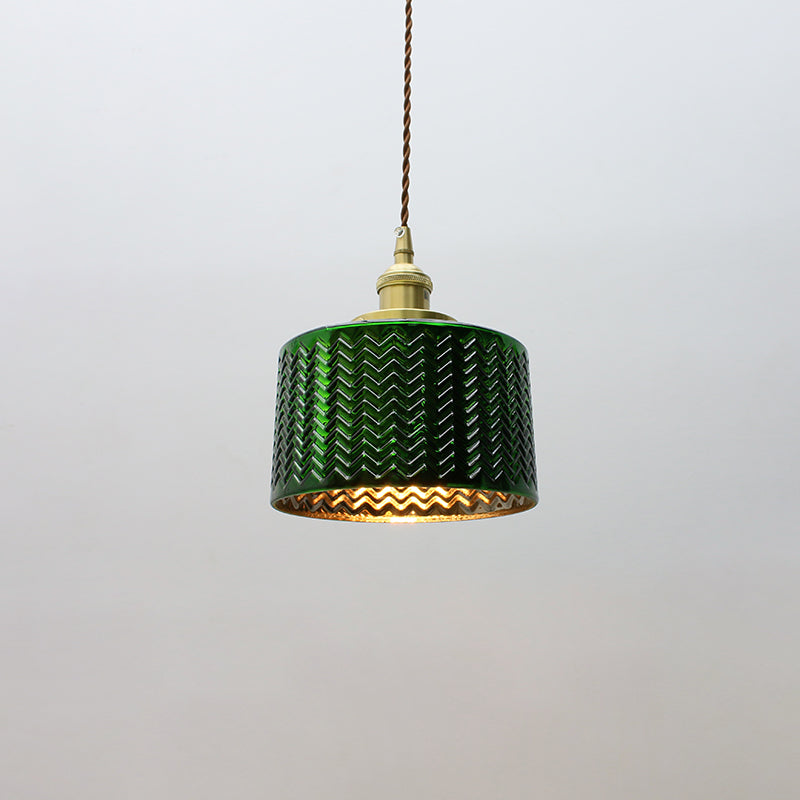 Groen glazen hanglamp - 203GPL