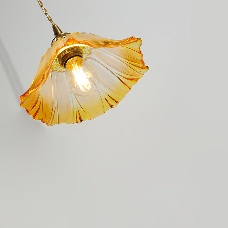Glazen hanglamp bloem - 211GPL