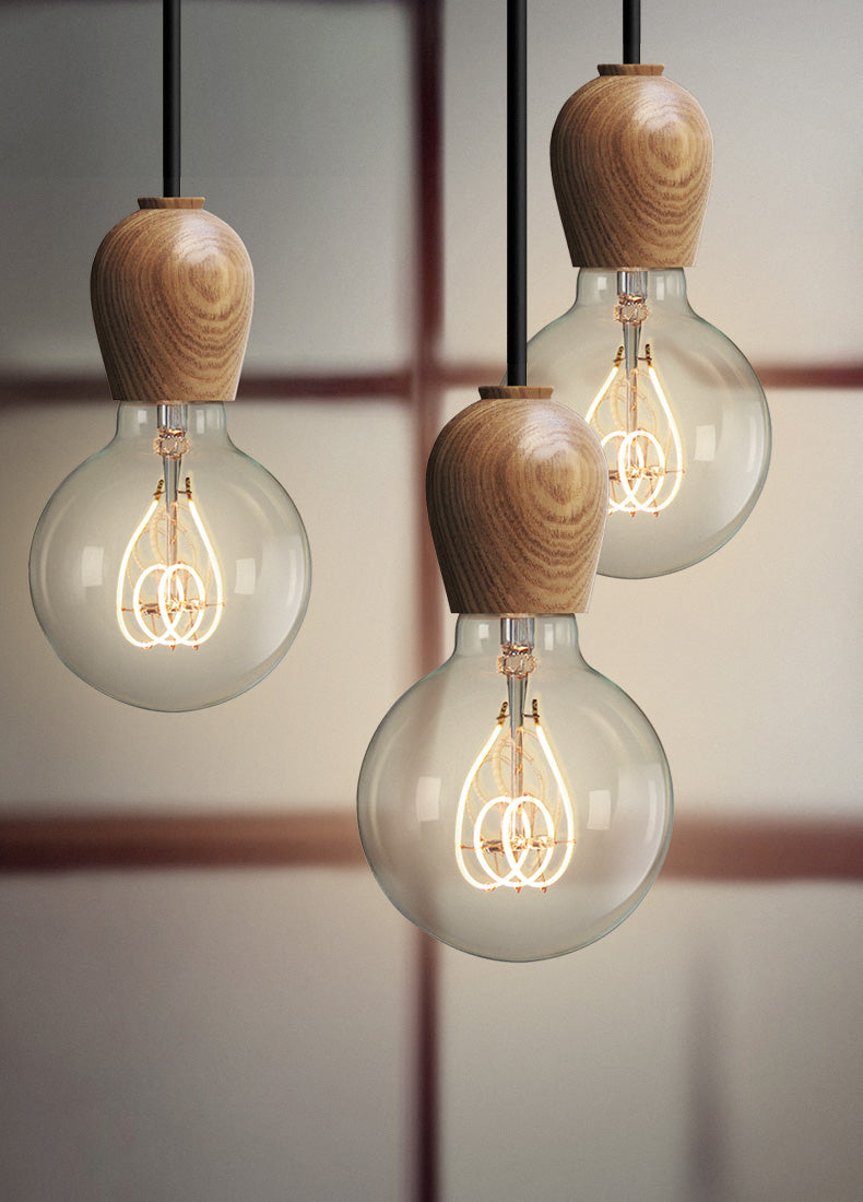 Walnoot Lamp Houten Hanglamp - 104WPL