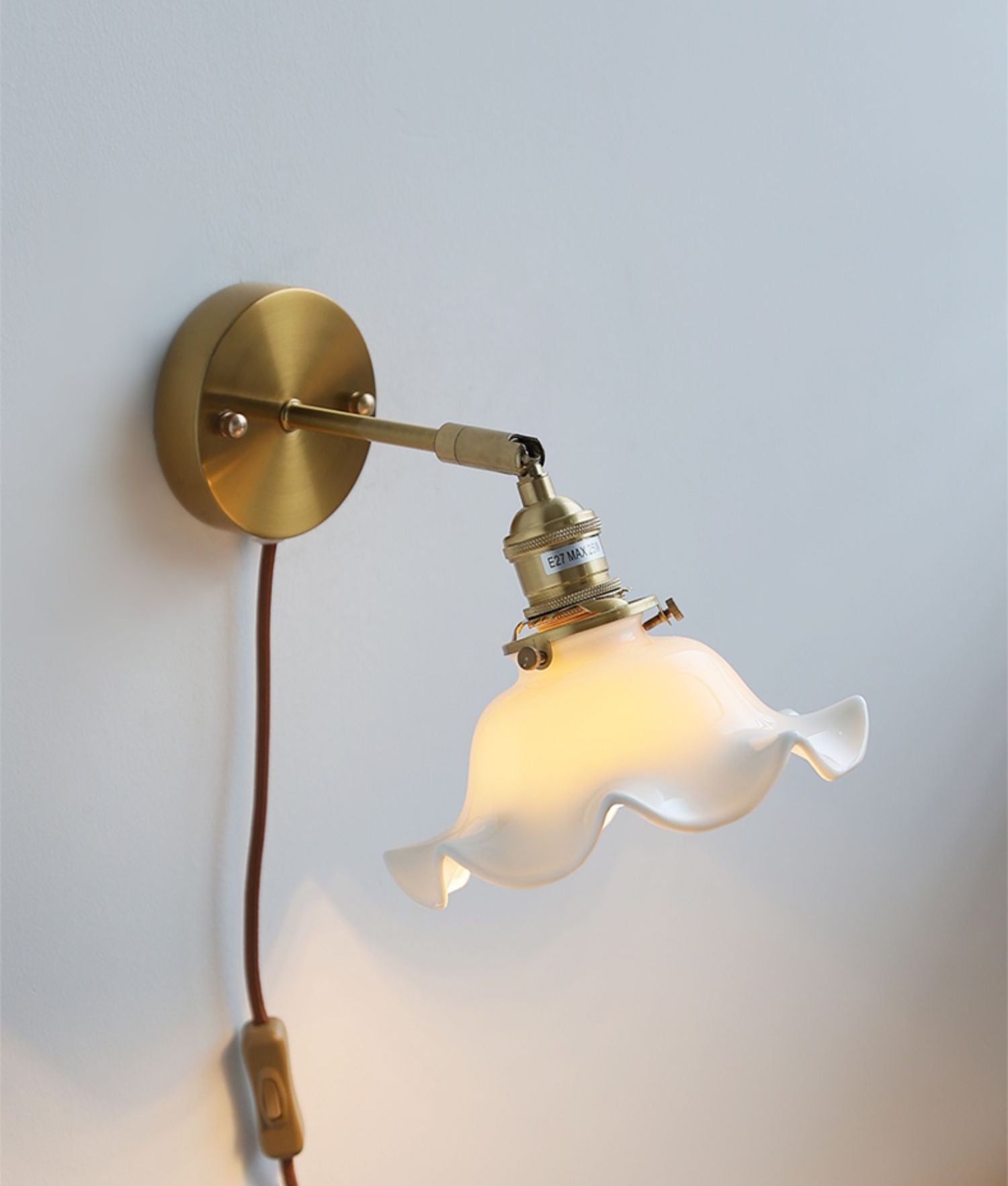 Bloemplug-in wandkandelaarlamp - 223GBWL