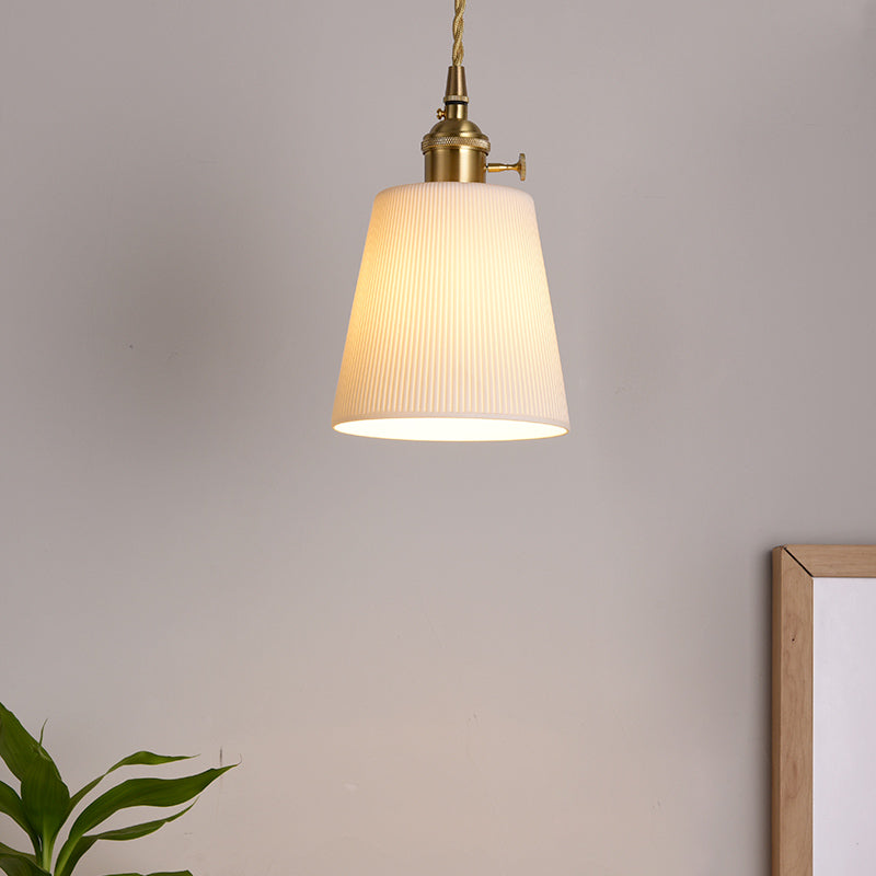 Keramiek Witgouden Hanglamp - 108PL