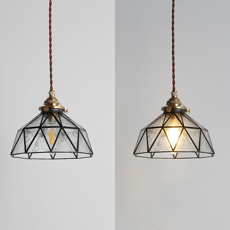Tiffany hanglamp van gebrandschilderd glas - 221GPL