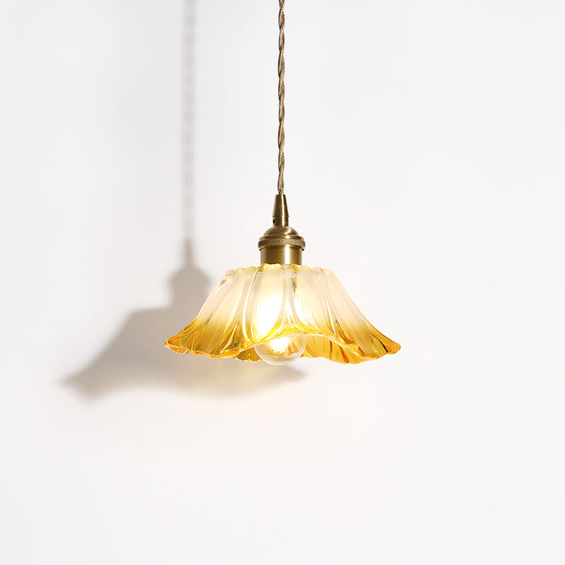 Glazen hanglamp bloem - 211GPL