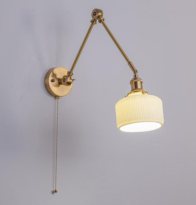 Witte keramische wandlamp - 213ST