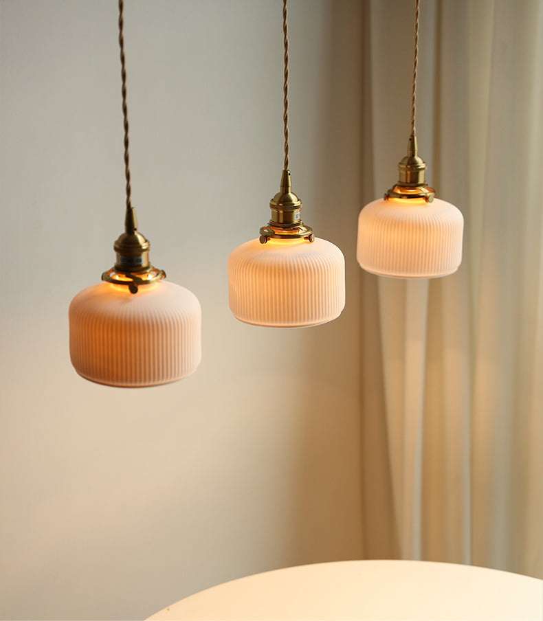 Keramiek Messing Hanglamp - 102PL