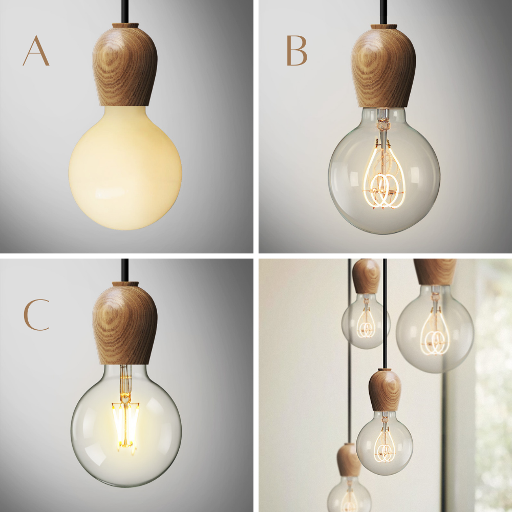 Walnoot Lamp Houten Hanglamp - 104WPL