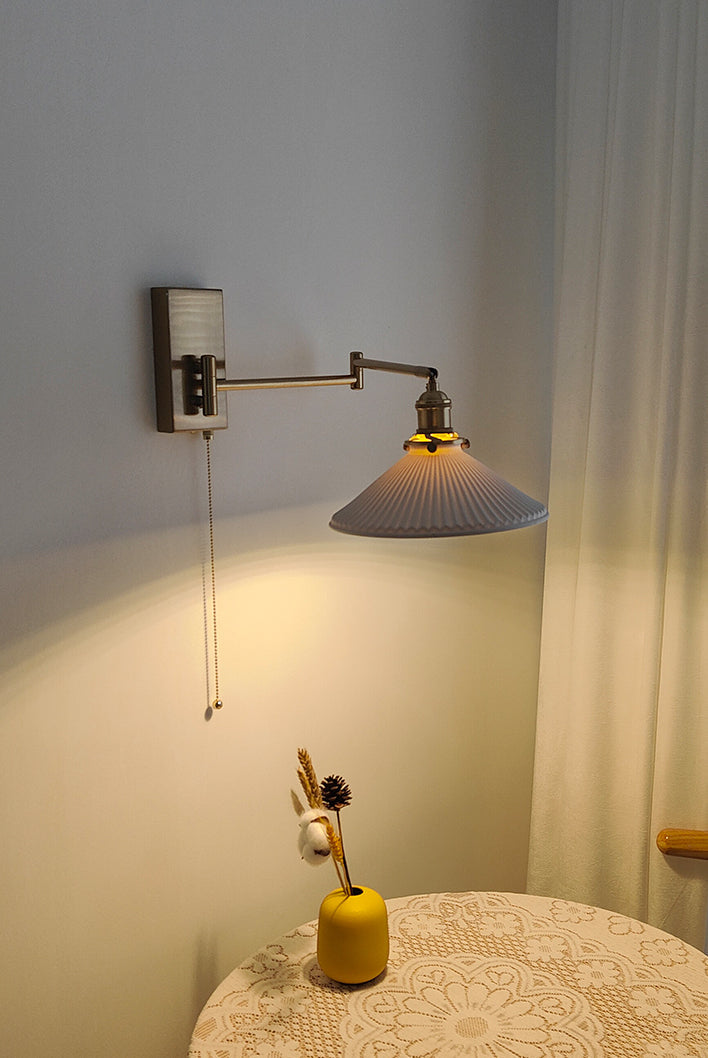 Keramische zwenkarmwandlamp - 206SAL