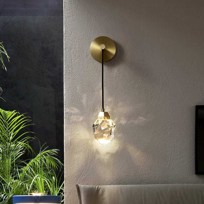 Kristal Messing Wandlamp - 101CRL