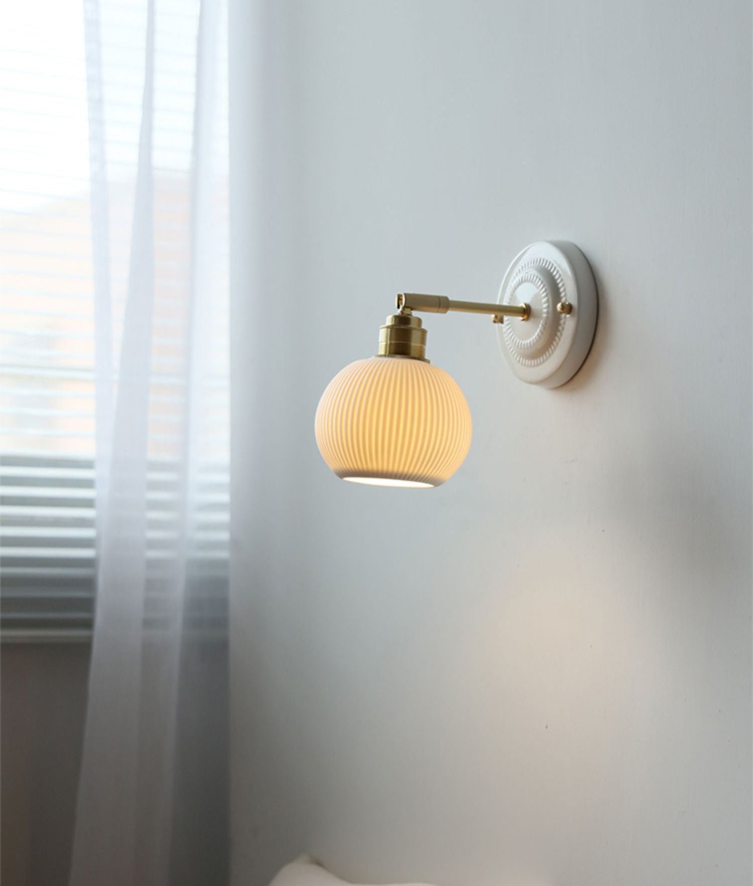 Wandkandelaar van keramisch glas - 111CWP