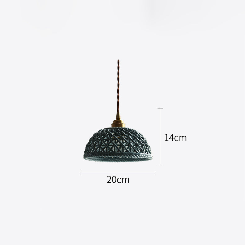 Hanglamp van gevlochten keramiek - 203CPL