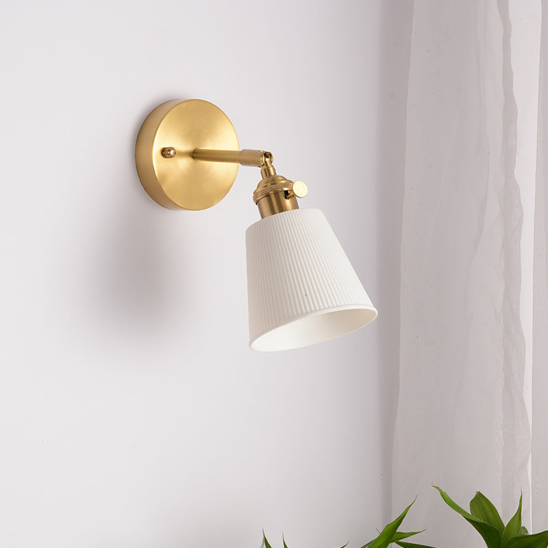 Witte keramische wandlamp - 210ST
