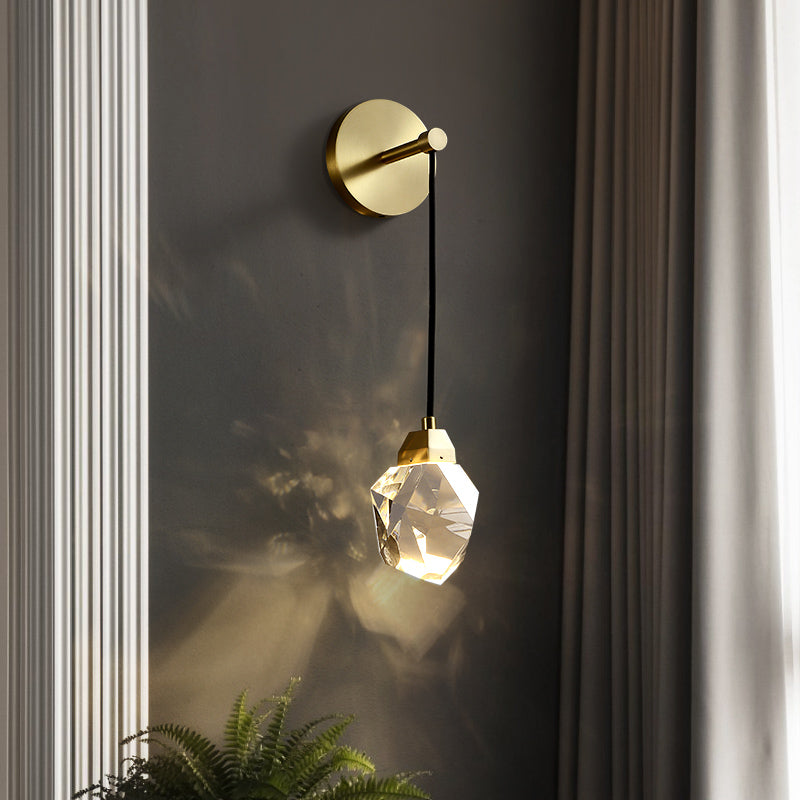 Kristal Messing Wandlamp - 101CRL