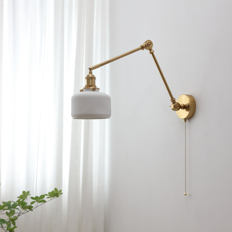 Witte keramische wandlamp - 206ST