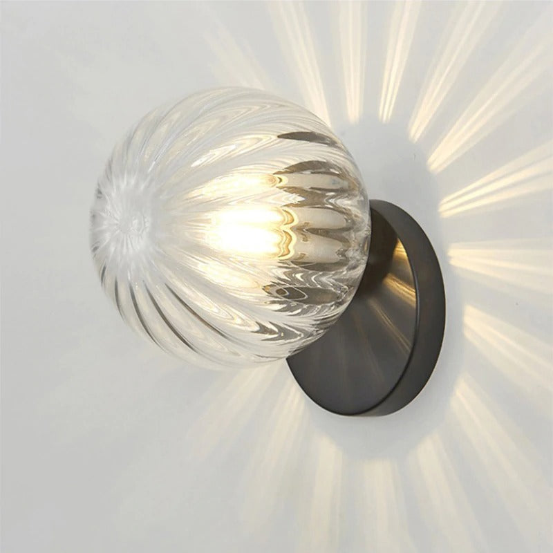 Verzonken glazen wandlamp - 204GWL