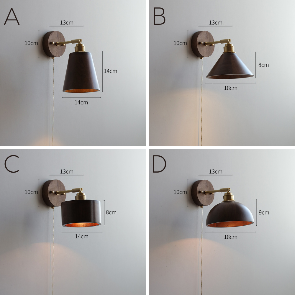 Houten Wandlamp - 114WL