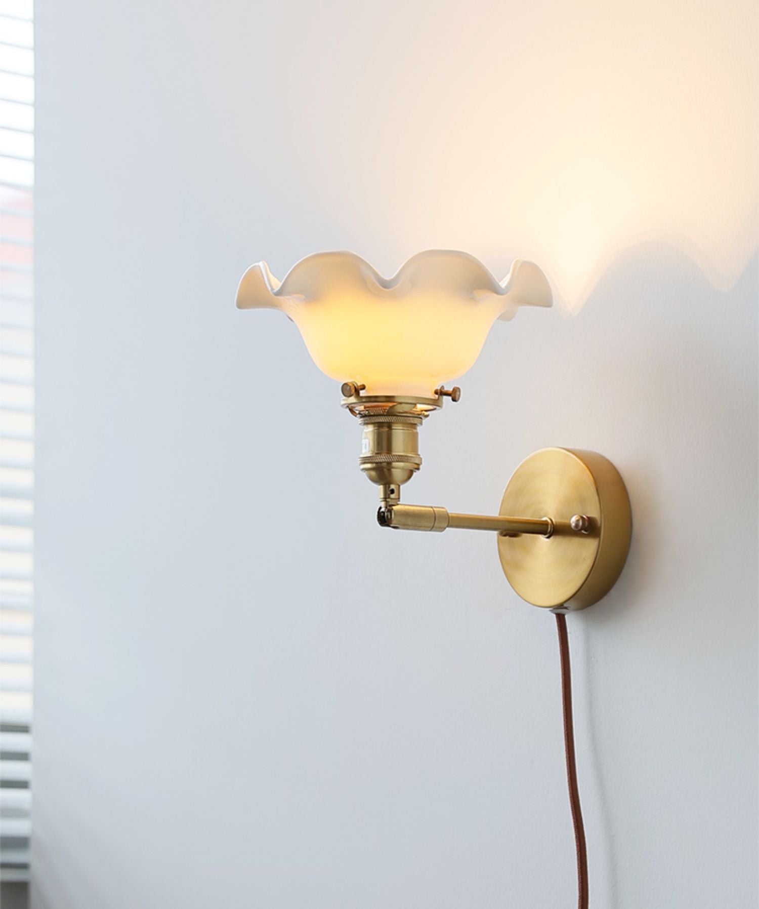 Bloemplug-in wandkandelaarlamp - 223GBWL