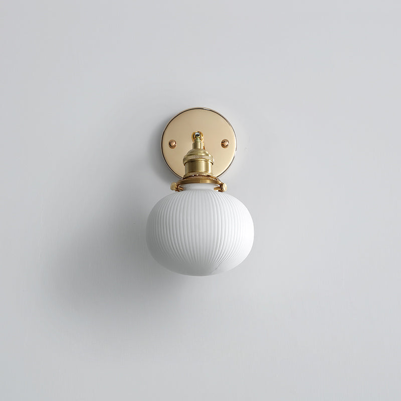 Witte Globe keramische wandlamp - 204ST