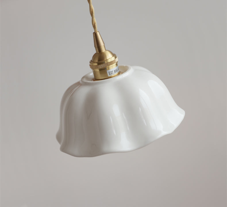 Bloem Keramiek Messing Hanglamp - 108PL