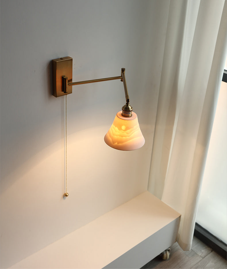 Keramische zwenkarmwandlamp - 205SAL