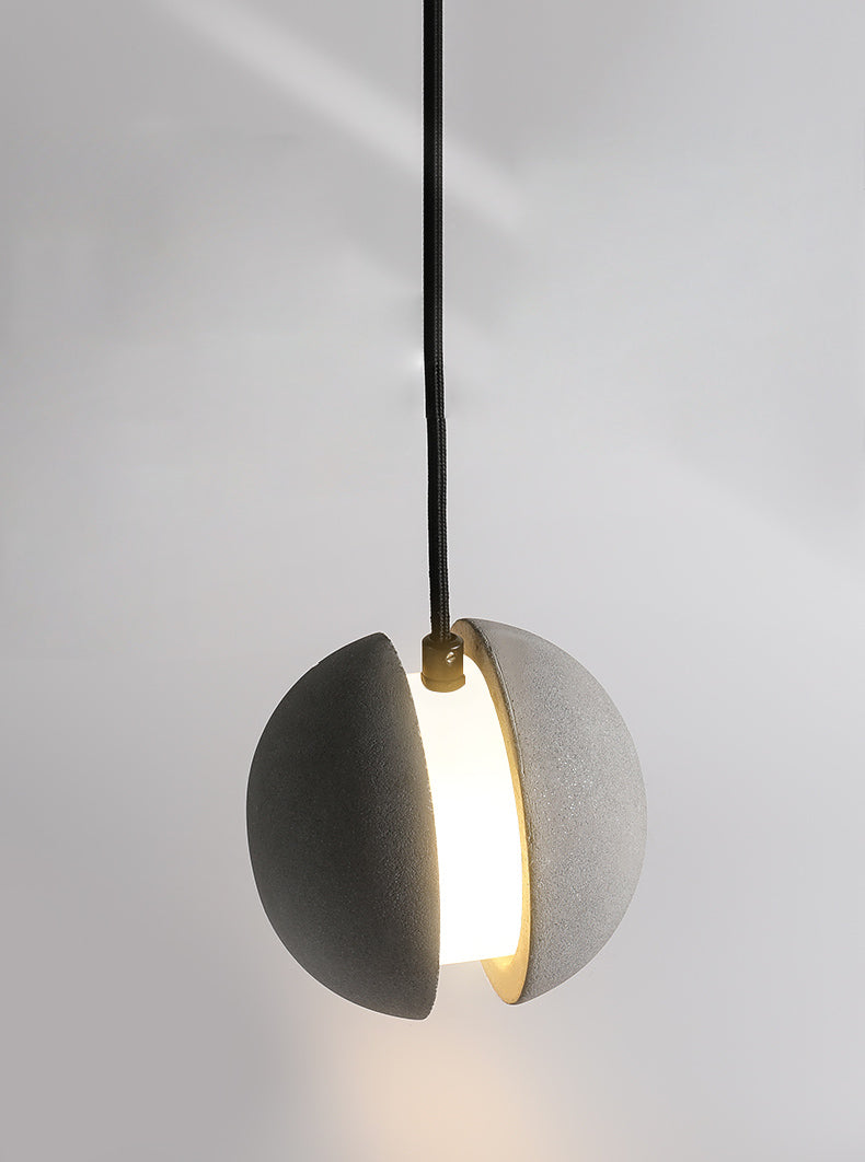 Grijze Globe Cement Hanglamp - 110CM