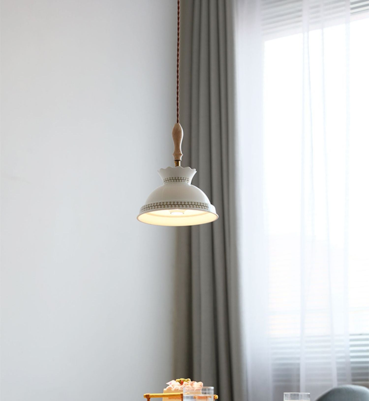 Keramiek Messing Hanglamp - 106PL